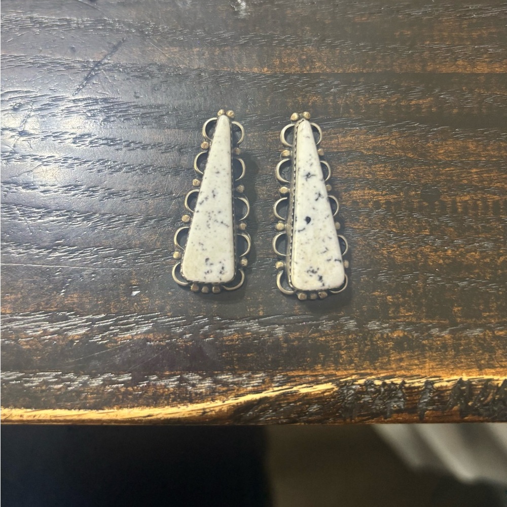 White Buffalo Earrings